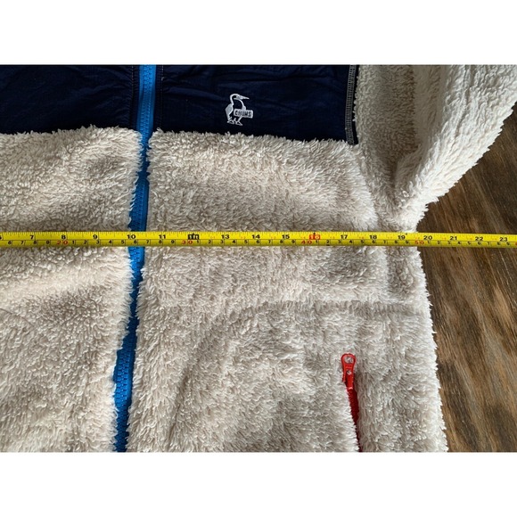 Chums Gorpcore Elmo Activewear Fleece Outdoor Hoodie Jacket Colorblock Unisex-S - Picture 7 of 8